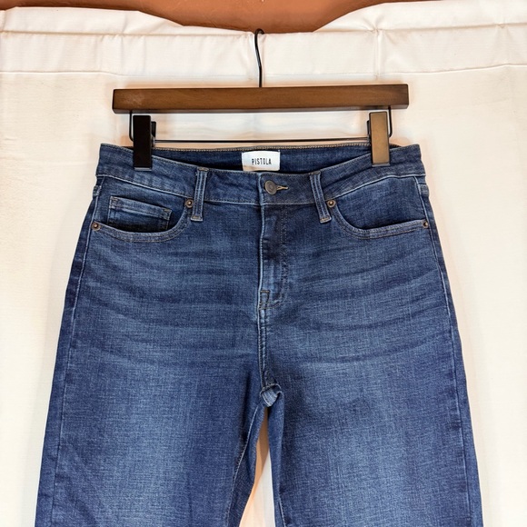 PISTOLA Women’s Size 29 Denim Jeans High Rise Ankle Straight Style Fit Stretch - Picture 5 of 13